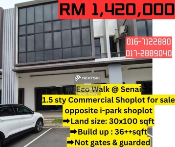 Senai Eco Walk Jalan Ekoperniagaan 1 1.5 Storey Link Factory For Sale Senai Utama Seelong Utama