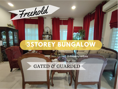 3 Storey Bungalow, Freehold, Gated Guarded For Sale