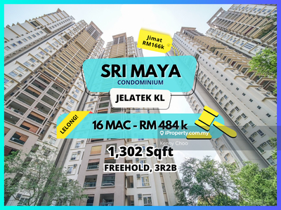 Bank Auction Save Rm166k Sri Maya Condo @ LRT Jelatek Kuala Lumpur