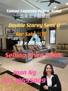 Kulai Taman Legenda Putra / Semi D / For Sale