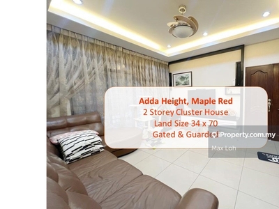 Maple Red, 2 Storey Cluster House, Gated & Guarded