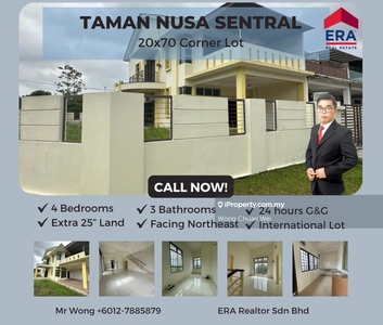 Nusa Sentral Double Storey Terrace House Corner Lot