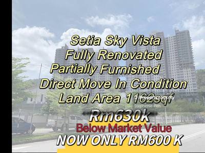 Setia Sky Vista Bayan Lepas Fully Renovaetd Below Market Value