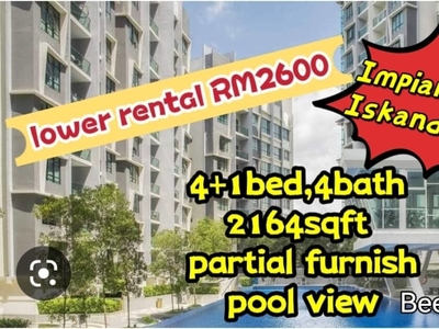 Impiana Apartment Iskandar Puteri 5bed 5 bath Pool View Lower Rental