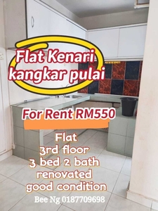 Kangkar Pulai @ Flat Kenari 3bed lower rental