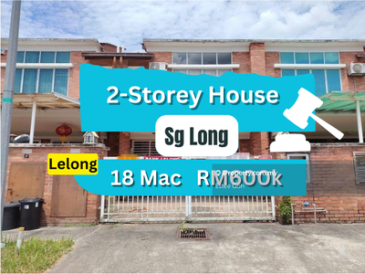 Auction! Double Storey Terrace house at Sungai Long