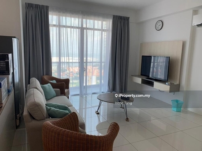 City residence tanjung tokong 1250sf furnished seaview ready stay rent