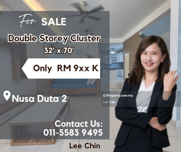 Nusa duta 2 double storey cluster fully furniture for sale