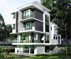 Beverly Heights, New 3 & 4 Storey Bungalow for Sale in Bukit Gambier, Gelugor (8,737sf). Fully Furnished.