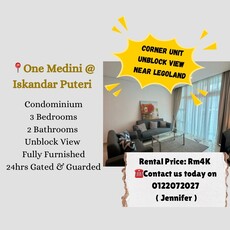 Corner Unit One Medini, Iskandar Puteri (Nusajaya),JB for Rent