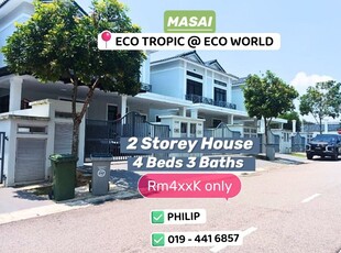 Masai Eco World Eco Tropic Double Storey Terrace House For Sale