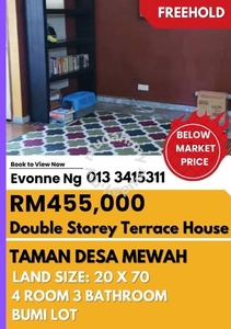 Below Market Value! Double Storey House,Taman Desa Mewah, Semenyih