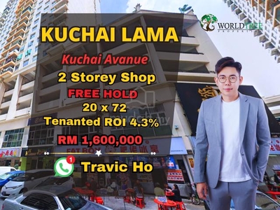 【4.3%】 2 Storey Shop Kuchai Lama , Klang Lama Taman Desa Petaling Jaya