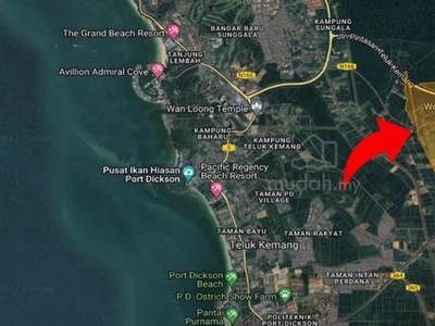 783 Acres Land Residential Zone, Si Rusa Pasir Panjang, Port Dickson