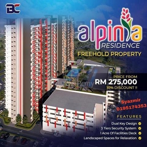 Freehold Property Bandar Baru Nilai @ ALPINIA RESIDENCE