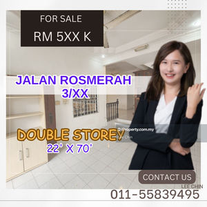 Johor jaya jalan rosmerah double storey terrance for sale