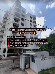 Vista Heights Condominium @ Jb Fully Furnished For Rent