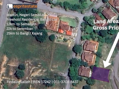 Bayu Lakehomes Residential Land for SALE