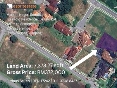 Bayu Lakehomes Residential Land for SALE