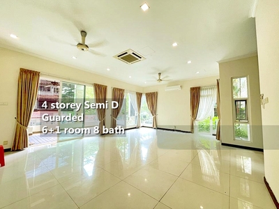 Beverly Heights, Ampang, 4 storey Semi D For Rent, Part Furnished