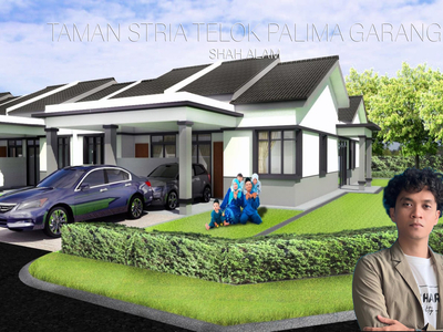 New 1 Storey Terrace House, Jalan Bunga Raya, Off Jalan Kebun Baru, Teluk Panglima Garang for sale