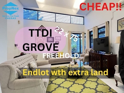 Cheap Nice 2 Storey Endlot Terrace House at TTDI Grove Kajang