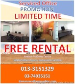 Serviced Office FREE TRIAL Limited Unit–Damansara Perdana
