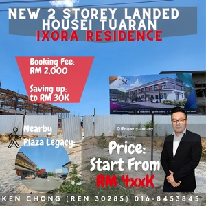 New Ixora Residence Laya-Laya @ Tuaran 2 Storey 1st home Bigger Size