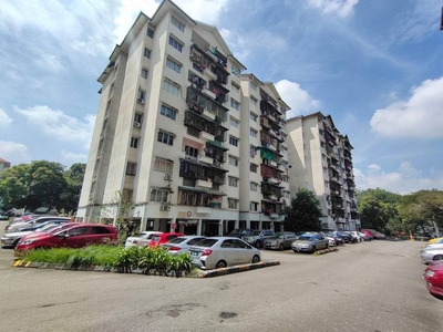 Corner Unit Strata Title Ready Medium Cost Apartment Taman Bunga Negara Seksyen 27 Shah Alam For Sale