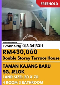 Freehold Double Storey Terrace House For Sale, Taman Kajang Baru, Kaja