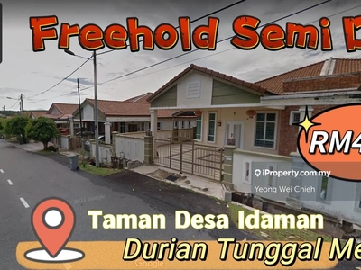 Freehold Semi D Taman Desa Idaman Durian Tunggal Facing Field