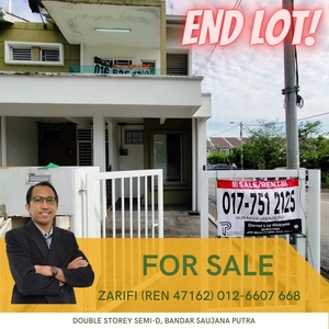 HOT DEAL Rumah Lot Hujung Pearl Villa Townhouse SP4 Bandar Saujana Putra Untuk Dijual (EXTRA PARKING)