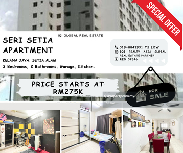 Pangsapuri Seri Setia Apartment @ Kelana Jaya, Sungai Way PJ for Sale