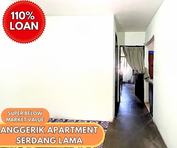 Super Below Market Rate !! Full Loan !! Anggerik Apartment, Seri Kembangan For Sale !! Taman Putra Perdana !!