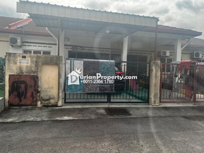Terrace House For Sale at Taman Sejahtera