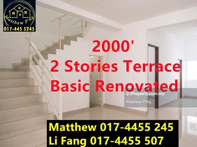 Siara 81 - 2 Stories Terrace - 2000' - Basic Renovated - Sungai Ara
