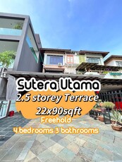 2.5 STOREY TERRACE HOUSE FOR SALE SUTERA UTAMA