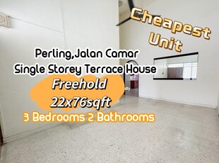 CHEAPEST AAA UNIT IN MARKET TAMAN PERLING JALAN CAMAR FOR SALE