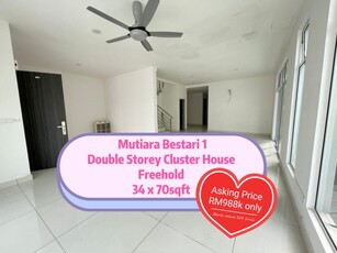 Double Storey Cluster House Mutiara Bestari for Sale