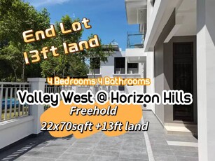 Double Storey Terrace House End Lot for Sale Horizon Hills