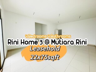 Double Storey Terrace House Rini Home 3 Mutiara Rini for Sale