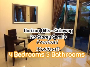 Semi D 2.5 Storey Horizon Hills for Sale