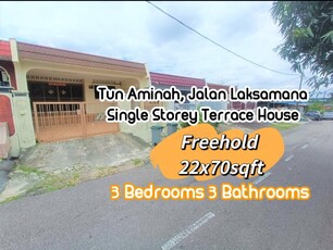 Single Storey Terrace House Taman Ungku Tun Aminah For Sale