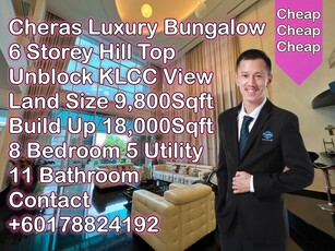 Taman Supreme Cheras Kuala Lumpur 6 Storey Luxury Bungalow for Sale