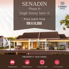 Brand New Single Storey Semi Detached houses at Senadin Phase 8