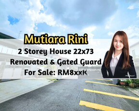 Mutiara Rini, 2 Storey House 22x73, Renovated, Gated Guarded, 4 Bed