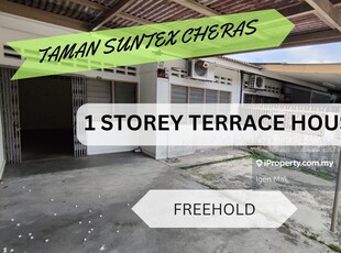 Single Storey Freehold Terrace House, Taman Suntex Cheras Batu 9 Sale
