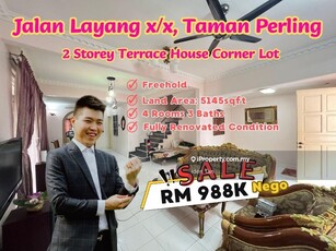 Taman Perling Double Storey Terrace House Corner Lot