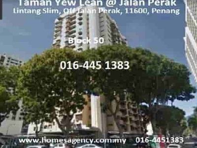 Ref:126, Taman Yew Lean Apartment at Jelutong near market, schools