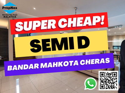 Very Cheap, 2 Storey Semi D For Rent, Bandar Mahkota Cheras
